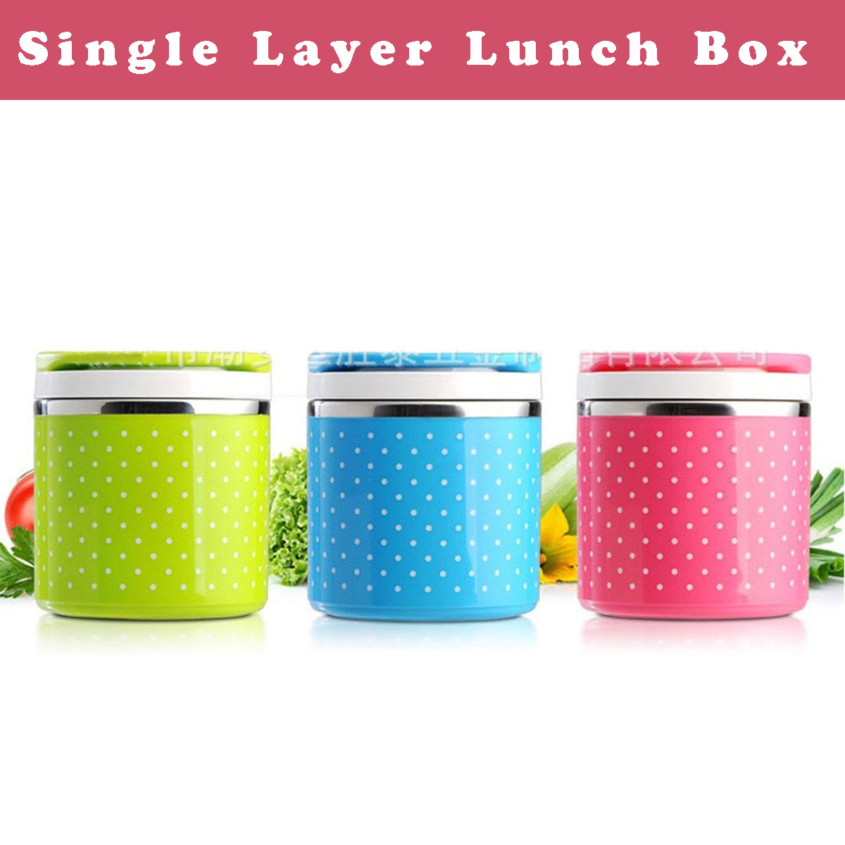 Single Lunch Box Thermos for Food Travelling Office Lunch box with inner steel bowl and Air tight