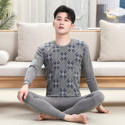 Thermal Underwear Long Johns For Male Winter Thick Thermo Underwear Sets Undershirts keep Warm