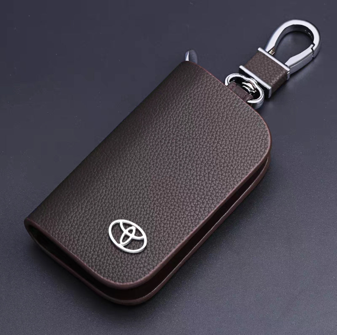 Leather car key case for Car long Chain Pendant Keyring AUTO accessories key chain bag