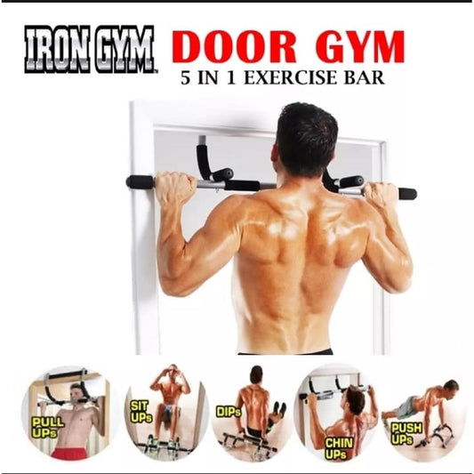 Multi-Functional Iron Gym Total Upper Body Workout Bar Portable Indoor Fitness Pull Up Bar Workout