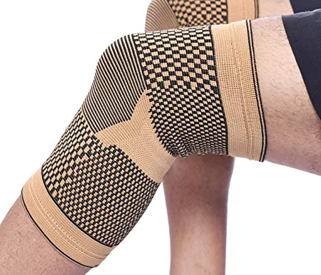 Knee Support Sleeves (Pair) for knee – Effective Support for Running, Jogging, Workout, Walking & Recovery