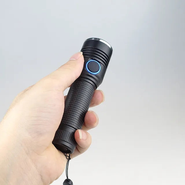 Mini Led Rechargeable Zoom Pocket Flash Light