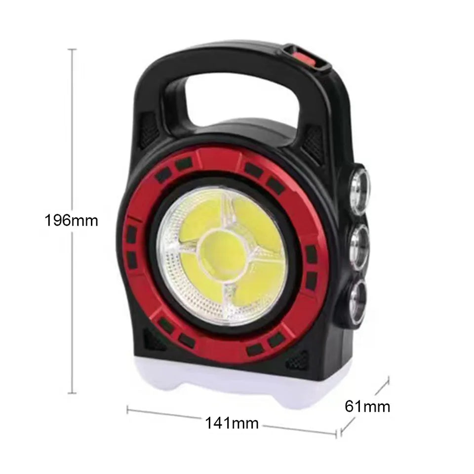 500LM Bright Portable LED Spotlight USB Rechargeable Work Searchlight Waterproof 3 Gears for Hiking Fishing for Outdoor Climbing