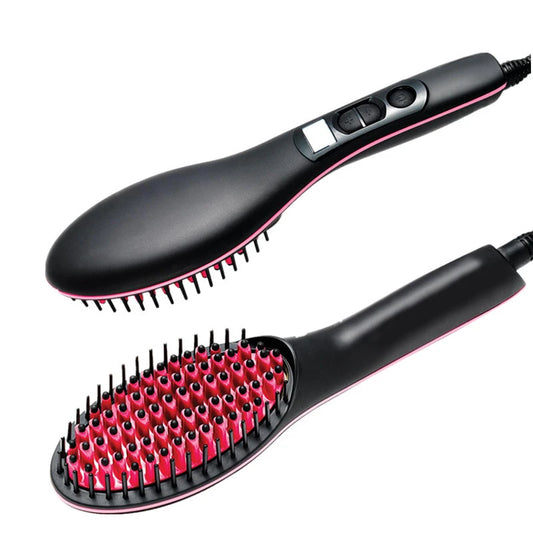 Pro Hair Straighter Brush Automatic Electric Straighter Hair Iron Hair Straightener Comb Retail Package Free Shipping