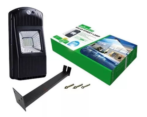 CL-110 30W Solar Street Lamp - Street Light Dual Function (Auto On in Darkness +Motion Sensor) with Lithium Battery