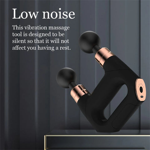 Double Heads Massage Gun Deep Tissue Electric Massager Neck Body Muscle Stimulation Percussion Pistol Fitness Relaxation fitness