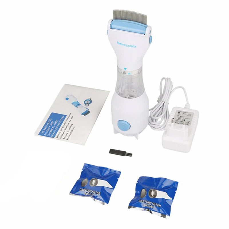 V Comb All in 1- Electric Vaccum Remover Comb Treatment for all Lice/Crab/Dandruff Remover