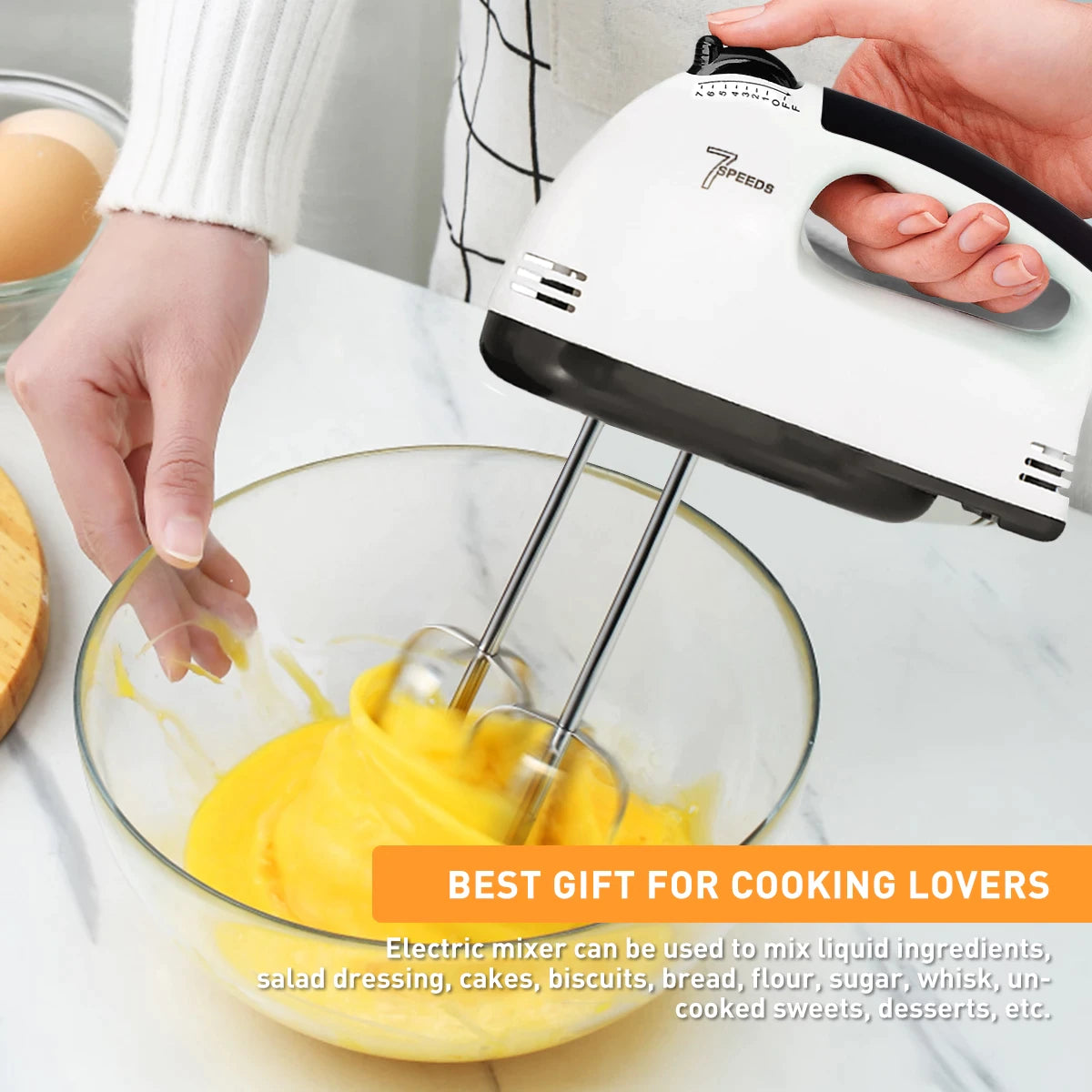 Kenwood Electric Hand Mixer - Electric Hand Mixer Stainless Steel Egg-Whisk Electric Mixer