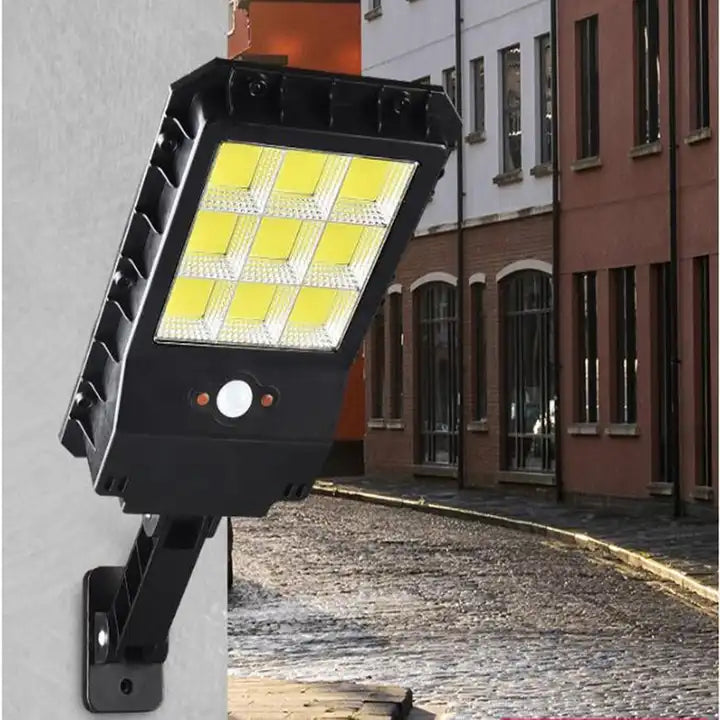 High Power 2000 Lumen Motion Sensor LL-69T COB Flood Wall Light With Remote Outdoor Waterproof LED Solar Street Light