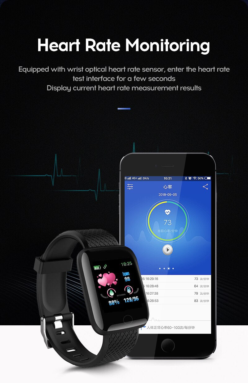 FitPro Smart Bracelet - 116 Plus Heart Rate Smart Wristband Sports Watches