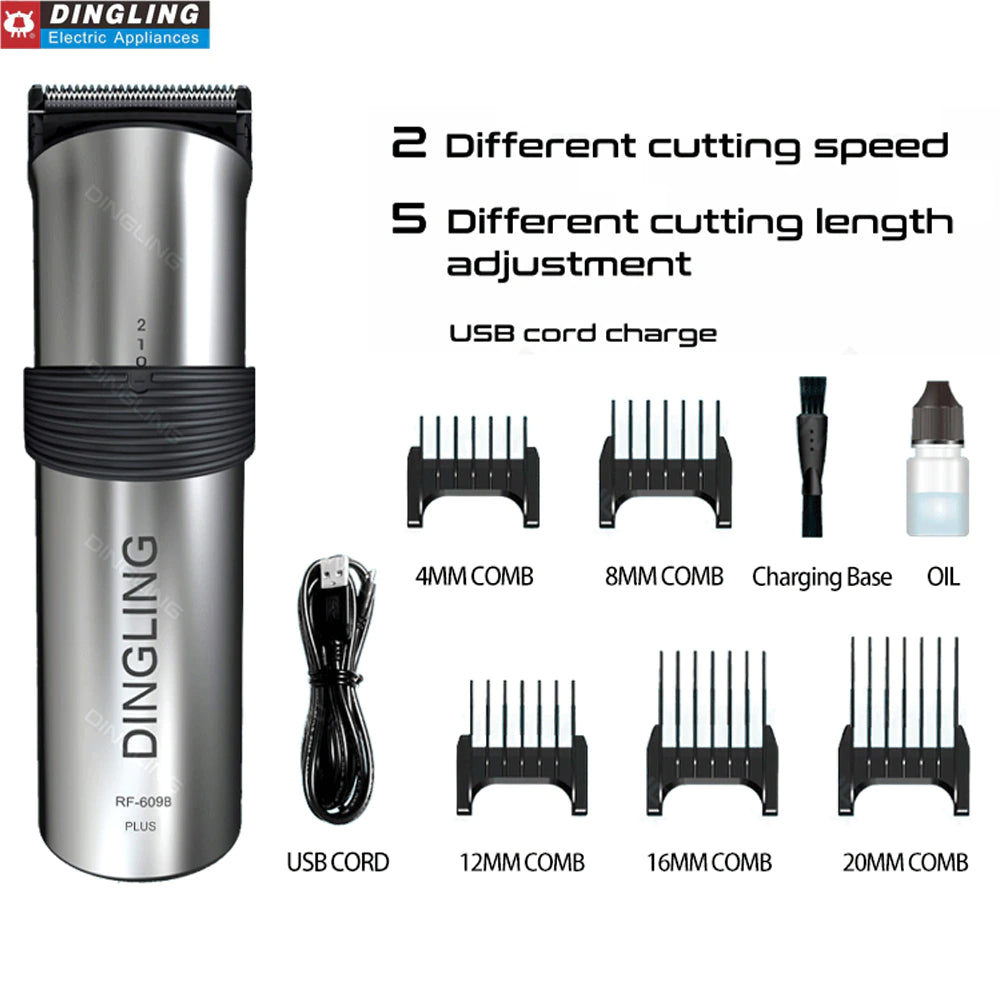 Dingling Professional Hair Trimmer - Dingling Hair And Beard Trimmer (RF-609)