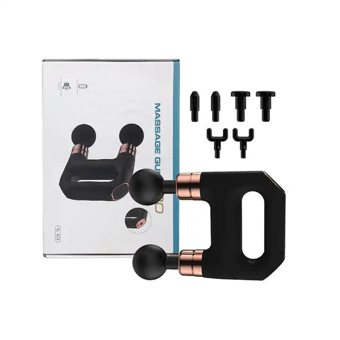 Double Heads Massage Gun Deep Tissue Electric Massager Neck Body Muscle Stimulation Percussion Pistol Fitness Relaxation fitness
