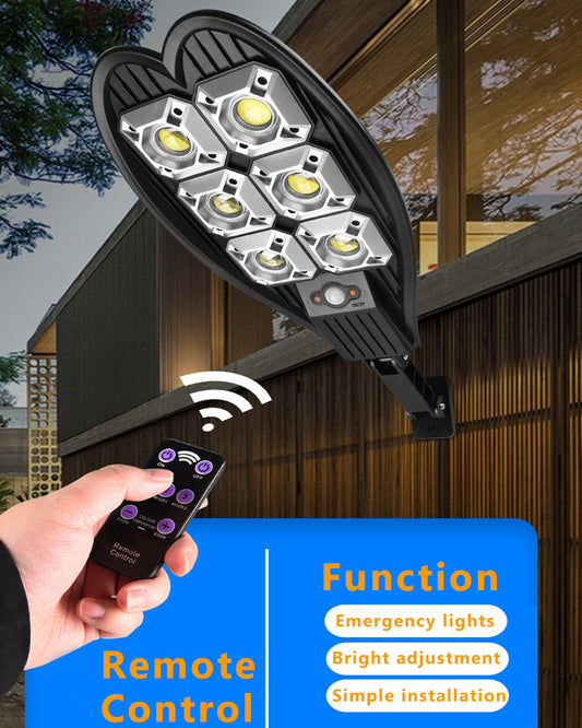 6-156 Solar LED Street Light Waterproof Remote Control Outdoor Security Wall Light