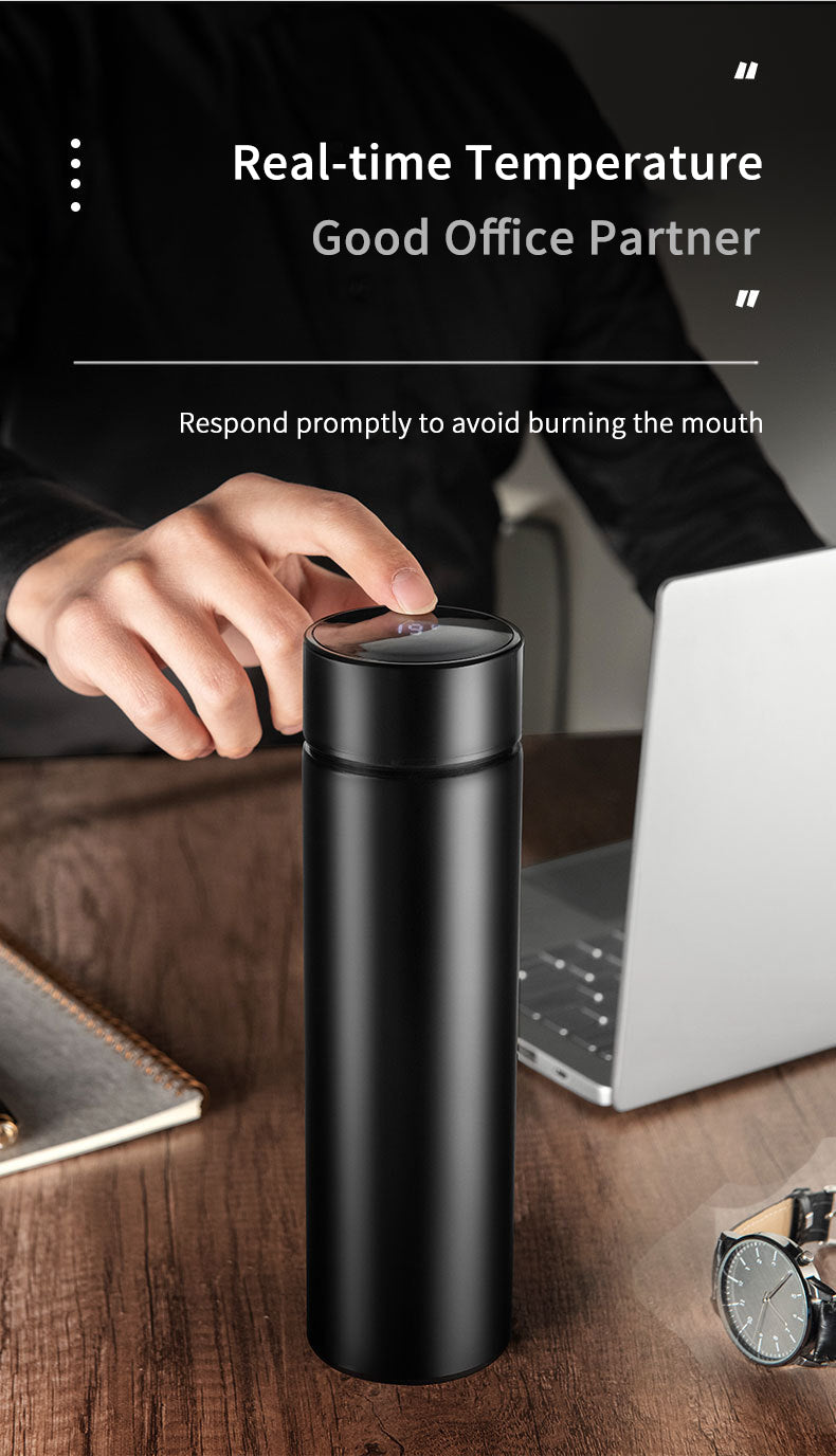 Digital Thermos Cup Intelligent Temperature Display Water Bottle Heat Preservation Vacuum Thermos Flask For Coffee Tea
