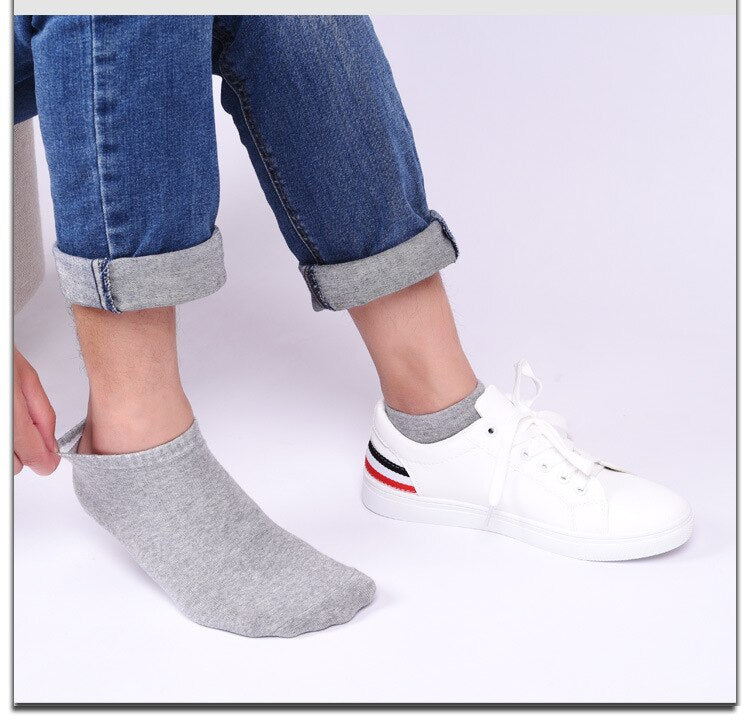 5 Pairs High Quality Breathable Socks - 5 Pairs High Quality Man Ankle cut Socks