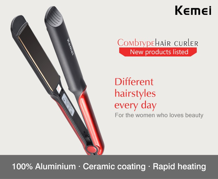 Kemei Professional Hair Straightener KM-470 - Kemei Electric Hair Curler