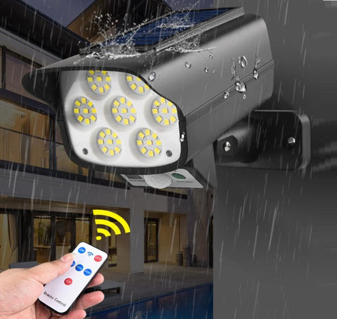Solar Light Outdoor Human Body Sensor Waterproof LED Solar Lamp Simulation Monitoring Light Garden Path Street Led Wall Light