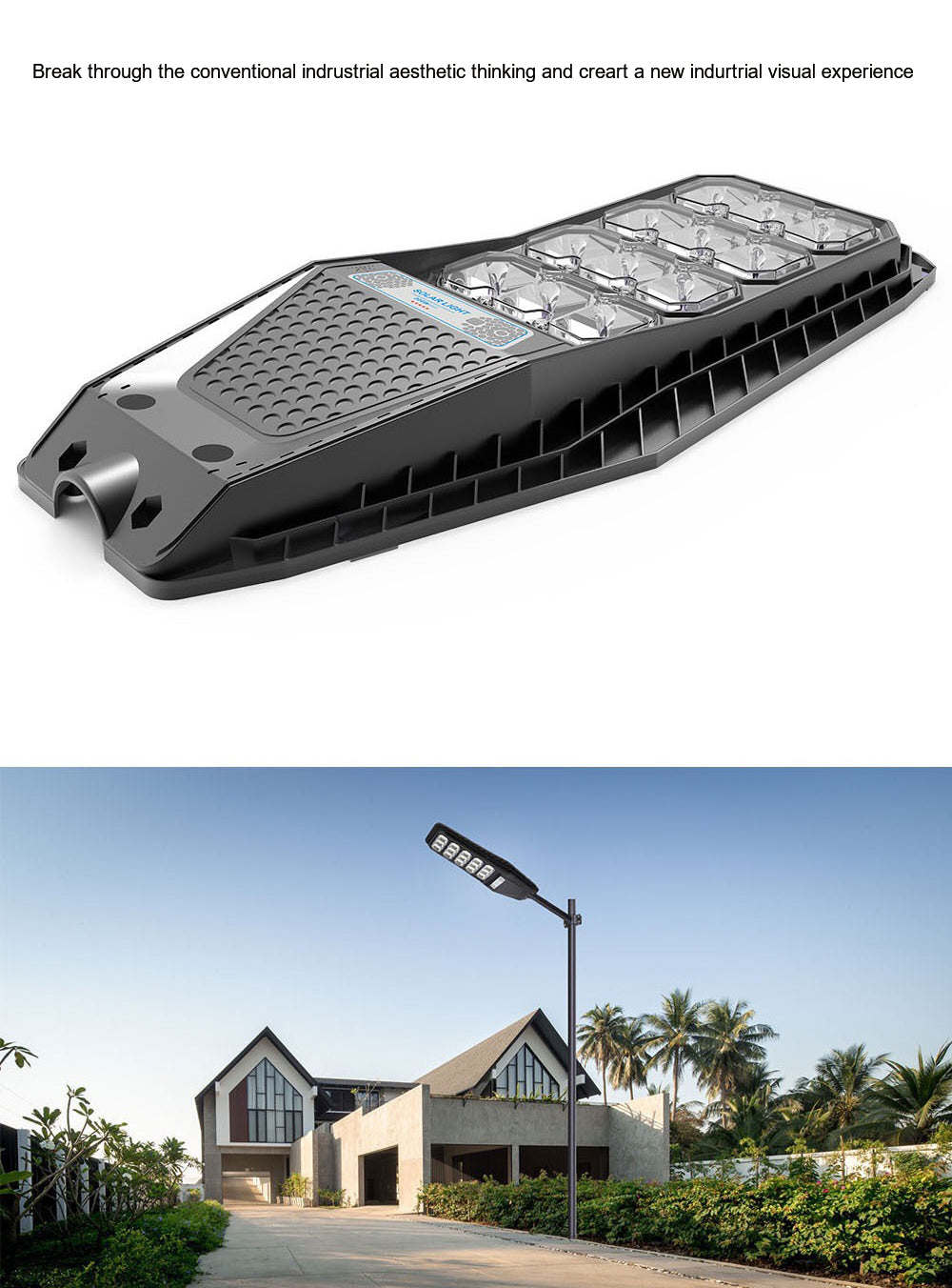 Solar Floodlight Waterproof for Farm House, Road, Garden, Street