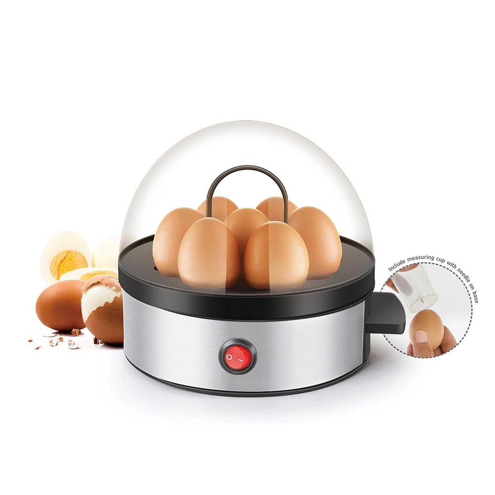 Multifunctional Mini 7 Eggs Steamer Cooker Home Appliance Breakfast Egg Boiler Poacher Corn Milk Heating EU Plug