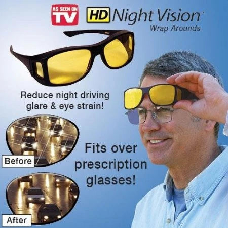 HD Night Vision wraparounds Night Driving Vision Sunglasses