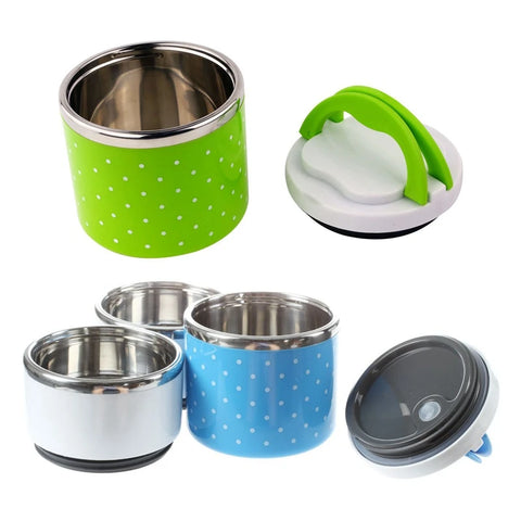 Single Lunch Box Thermos for Food Travelling Office Lunch box with inner steel bowl and Air tight