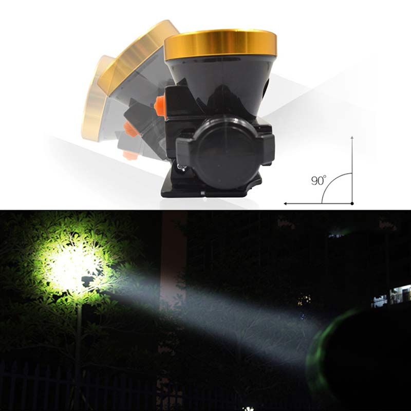 Rechargeable headlight Powerful lithium Battery Flashlight Strong Light Head light LED head-mounted fishing Lamp Waterproof Outdoor