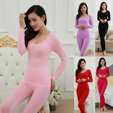 Women Winter Fleec Thermal Inner Wear Set