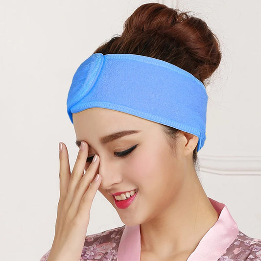 Headband Accessories bath Makeup Hair Wrap Towelings Head Band Salon SPA Facial Beauty Wash Tools Adjustable Elastic Stretch