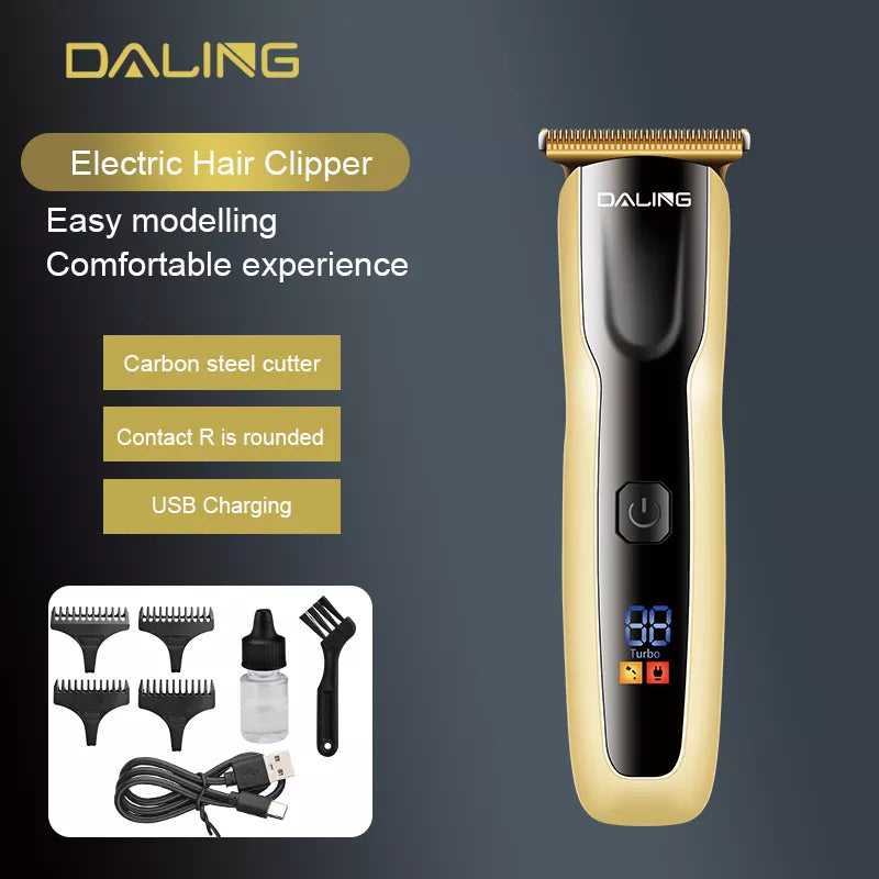 Daling DL-1557 Electric Hair Cut Trimmer - Daling USB Rechargeable Hair Clipper