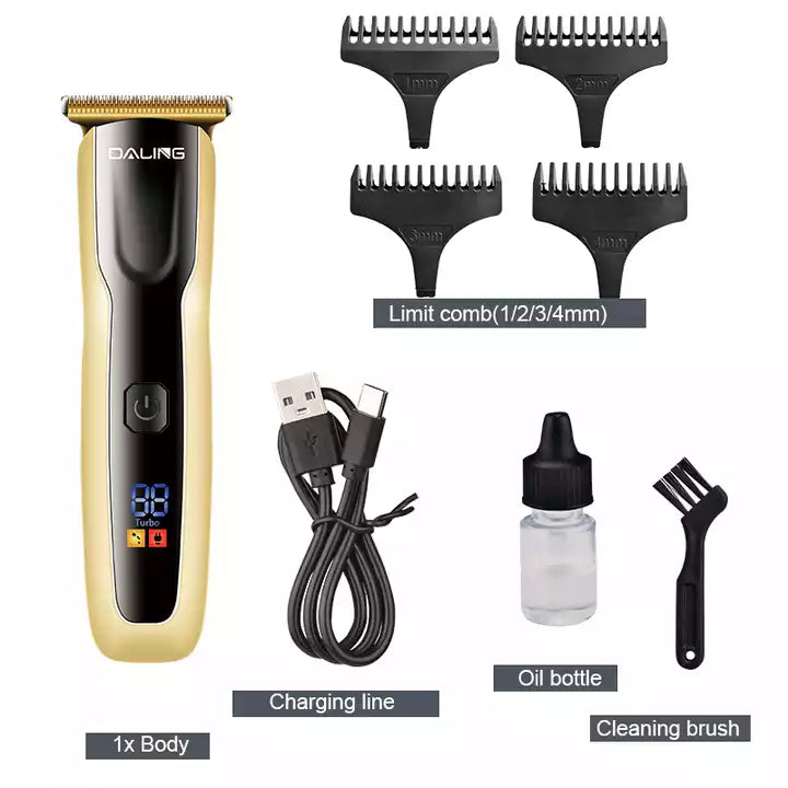 Daling DL-1557 Electric Hair Cut Trimmer - Daling USB Rechargeable Hair Clipper