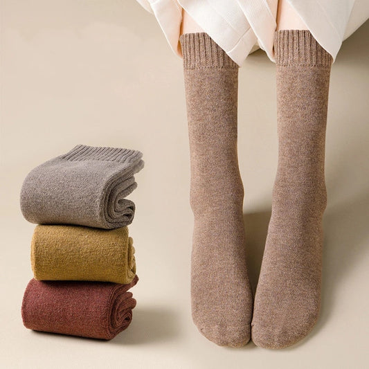 5 Pairs/Lot Long Wool Winter Socks - Man Winter Warm Long Thick Socks