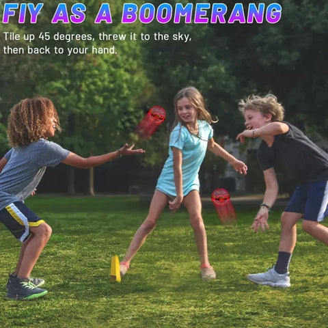 Flying Ball, Boomerang Fly Orb Magic with LED Lights, Drone Hover Ball Fly Nova Orb Flying Spinner Toys Child Gift