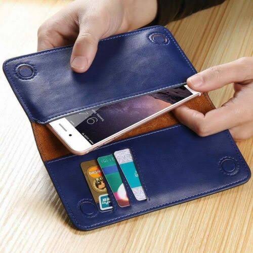 Floveme Slim Leather Soft wallet Mobile and cash pocket