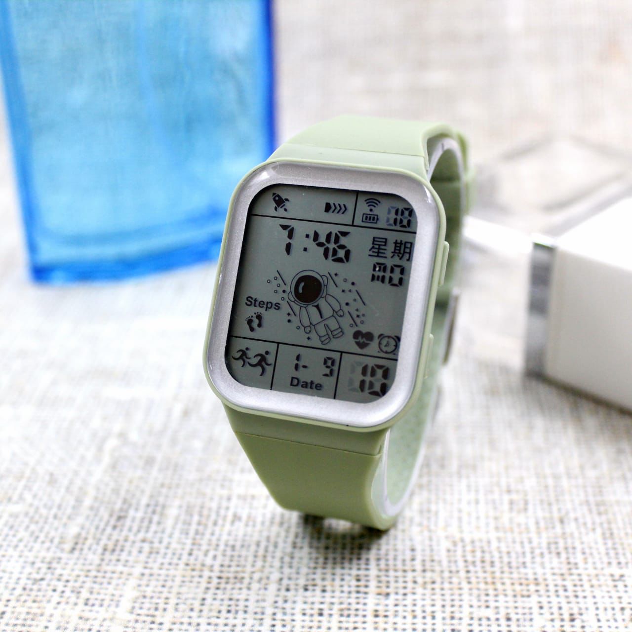 Fashion Watch Astronaut Electronic LED Digital Watch For Men Alarm Sport Silicone Waterproof Luminous Multifunctional Clock