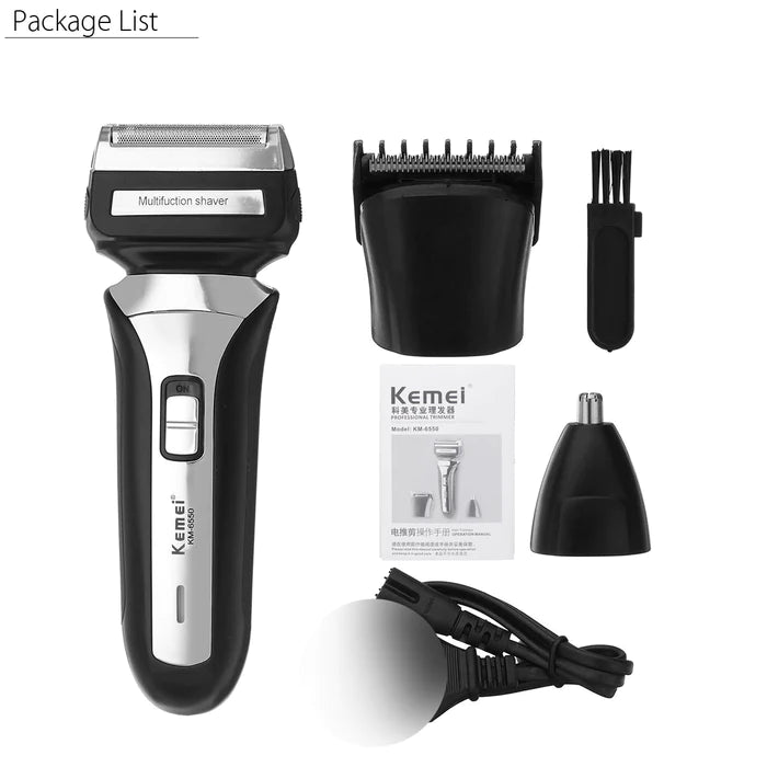 Kemei 3 in 1 Trimmer & Shaver Machine For Body - Kemei KM-6330 3 in 1 Price in Pakistan