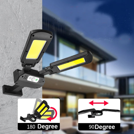 200 COB SOLAR SENSOR LIGHT LED Wall Lamp Solar Street Light 4 Modes