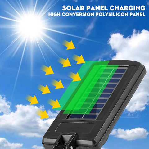 Solar Power Motion Sensor Wall Lamp Street Laght With Remote.