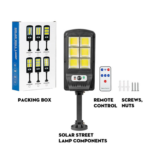Solar Power Motion Sensor Wall Lamp Street Laght With Remote.
