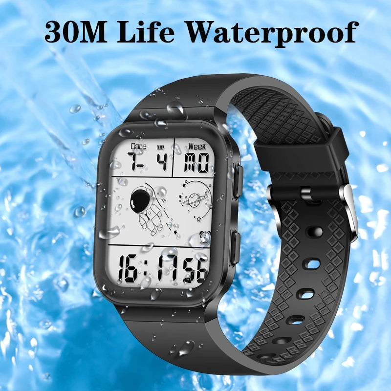 LASIKA LED Digital Watch For Men Women Alarm Sport Waterproof Luminous Watch