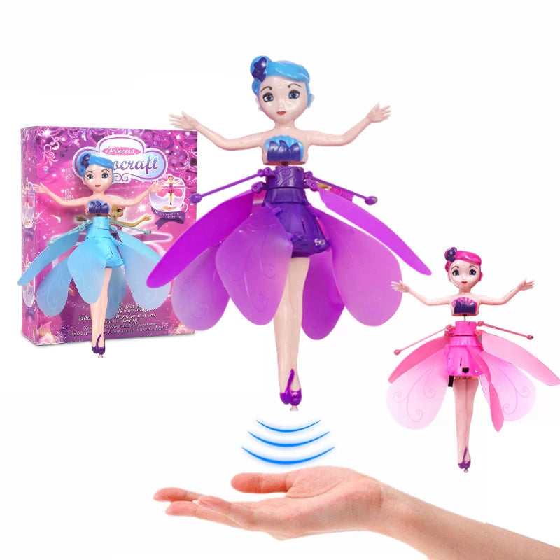 Magic Flying Fairy Princess Doll, Flying Fairy Toys for Girls, Play Game RC Flying Toy Indoor and Outdoor Toys for Boys Girls