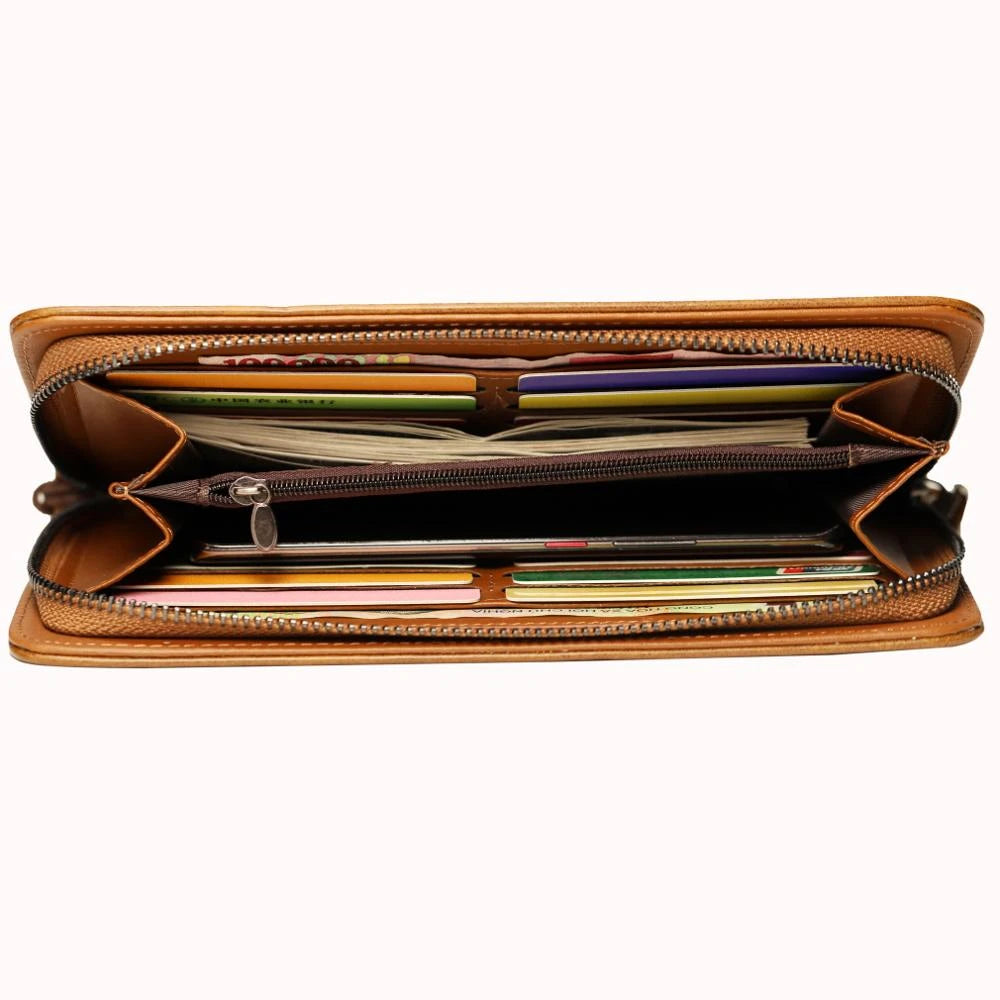 Men's Clutch Multifunctional Creative Mobile Wallet Long Wallet Long Purse Coin Case Passport Bag For Men Credit Card Holder