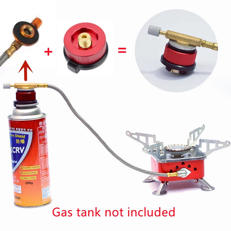 Mini Outdoor Gas Burners Fordable Stainless Steel Stove For Outdoor Camping Hiking Traveling Picnic Ignitor Stove