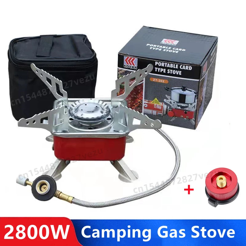 Mini Outdoor Gas Burners Fordable Stainless Steel Stove For Outdoor Camping Hiking Traveling Picnic Ignitor Stove