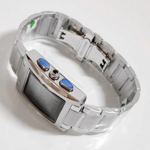 Al-Fajar Watch with Qibla Compass Hijri TIme and Azan Alaram All Islamic Prayers Stainless Steel Ramadan Gift