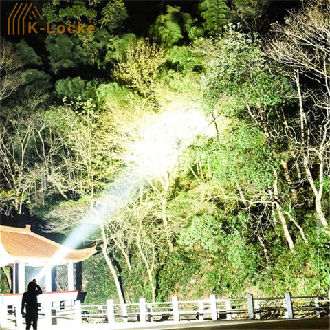 New Portable LED Strong Light Flashlight With Built-in Battery Usb Rechargeable 4 Modes COB For Home outdoor Work Light