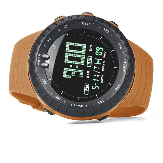 Sunto waterproof watch multi-function chronograph men's black digital watch outdoor sports digital watch