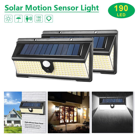 100w Solar Wall Lights Wireless with 3 Lighting Modes for Front Door Yard Garage Garden CL-S190