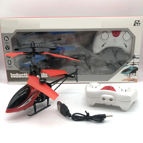 RC Flying Helicopter Mini Drone Led Light with Remote Control for Children UFO Airplane Boys Indoor Outdoor Toys Gift