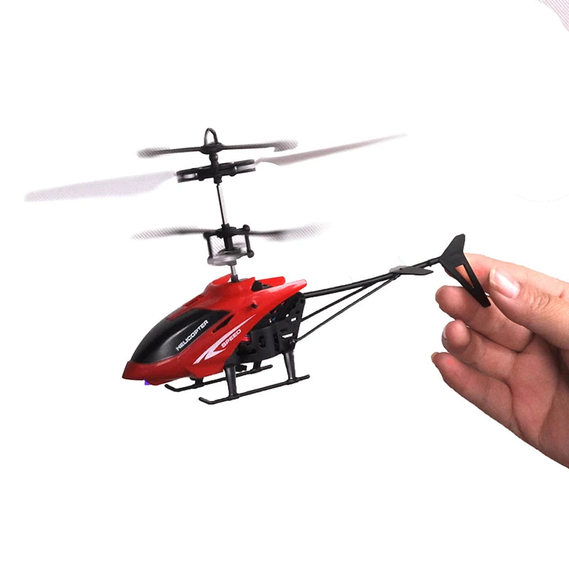 RC Helicopter 2CH Remote Control Sensor Control Hovering RC Toys Aircraft Children Toy Gift for Kid