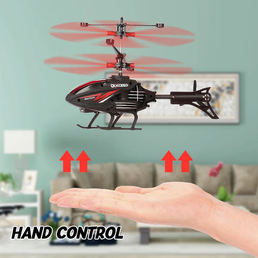 RC Helicopter 2CH Remote Control Sensor Control Hovering RC Toys Aircraft Children Toy Gift for Kid